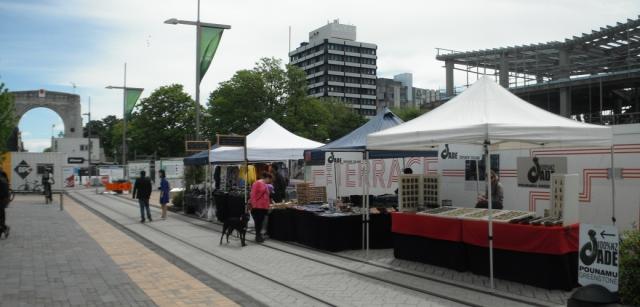 Market stalls